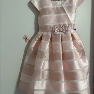 Jona Michelle Elegant Pink and Cream Formal Dress